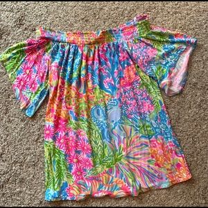 Lilly Pulitzer Off the Shoulder Top